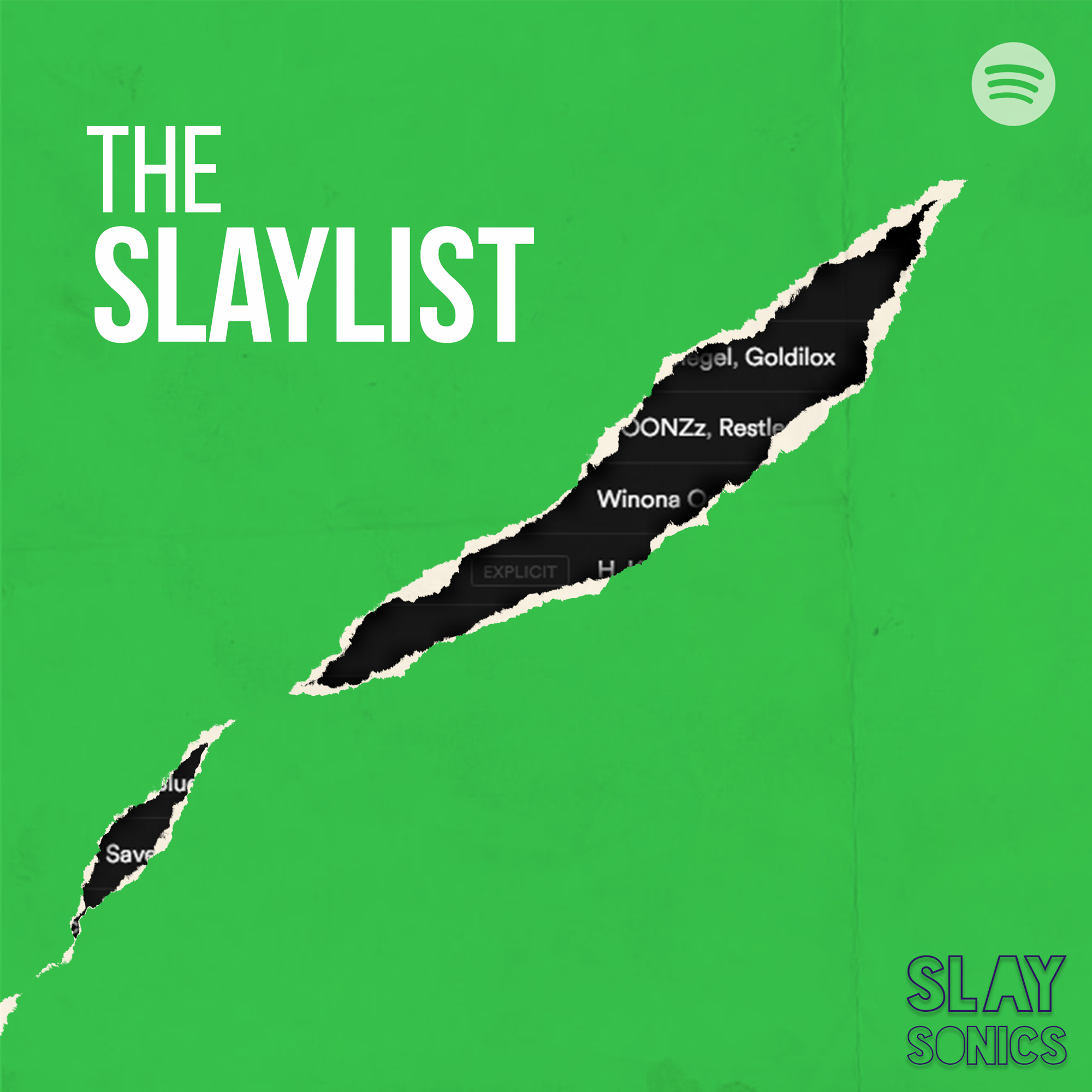 Spotify Playlist Covers - Slay Sonics